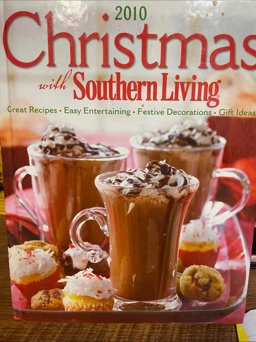 Southern Living Festive Hot Chocolate and Mini Cupcakes - Red Accents